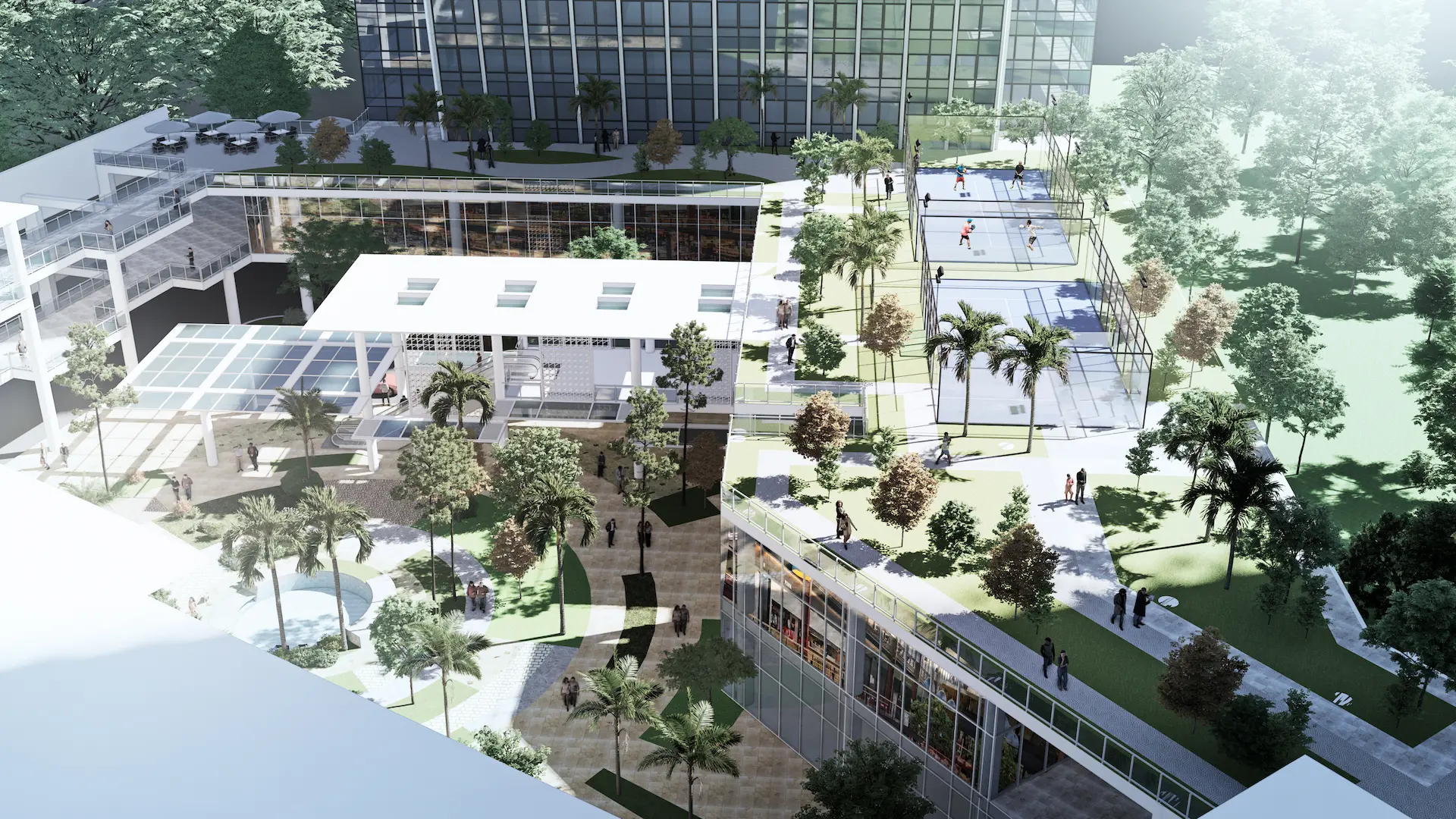 IPI Center will have a retail area that seamlessly blends indoor and and outdoor spaces.